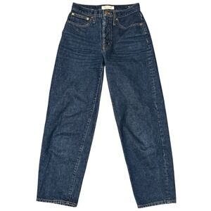 Madewell Women's Size 24 Dark Wash Denim High Rise Balloon Jeans Oversized